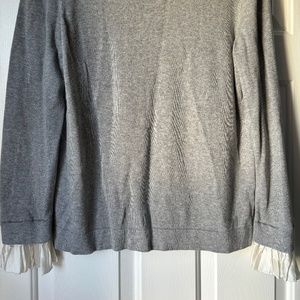 Banana Republic Sweater with White Frills!